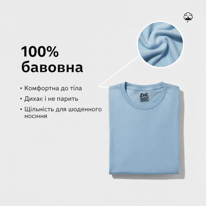 футболка EvilDoc з 100% бавовни